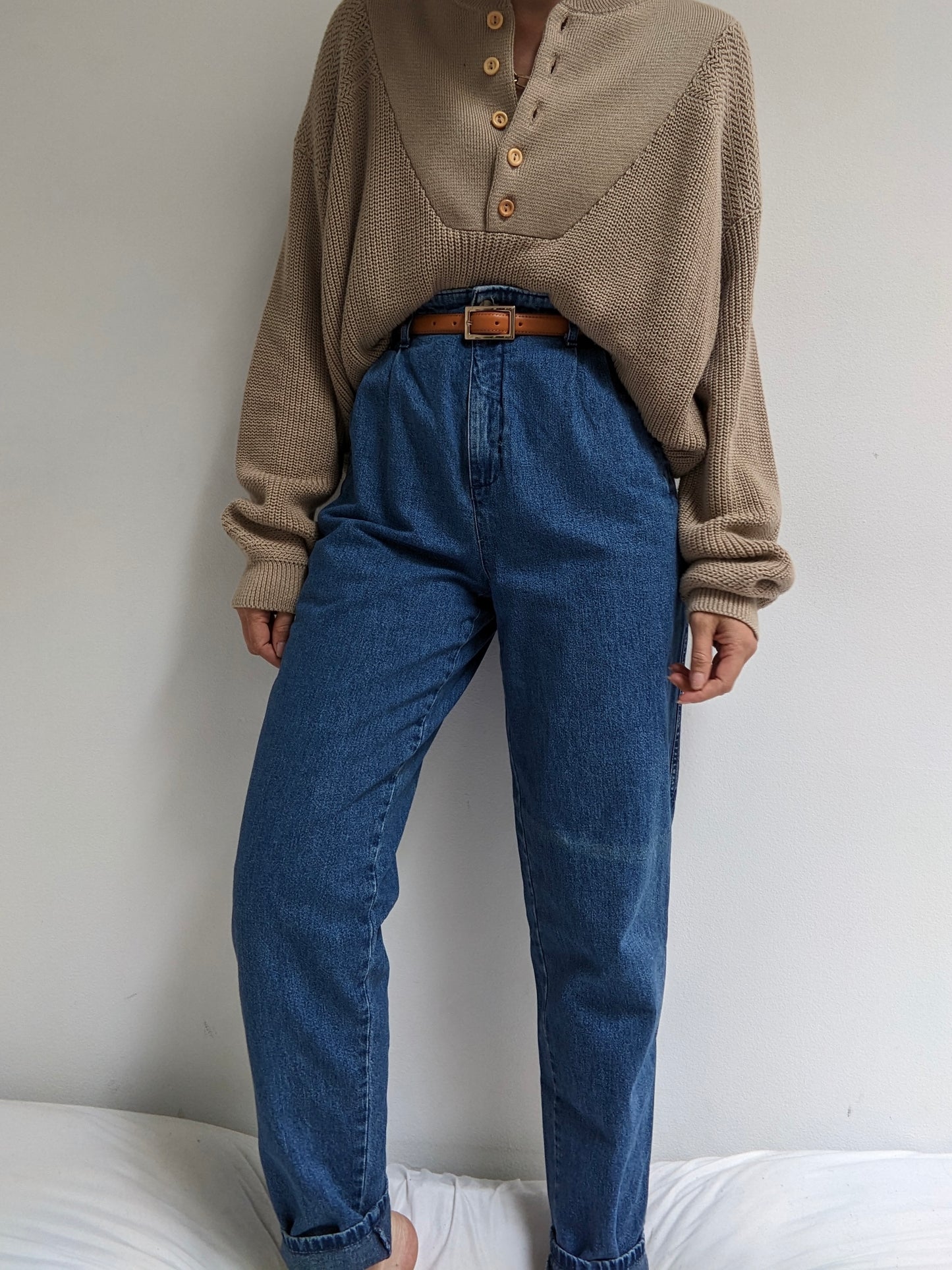 Vintage Dockers Pleated Denim