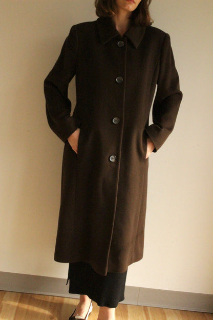 Stunning Escada Cocoa Wool & Cashmere Coat