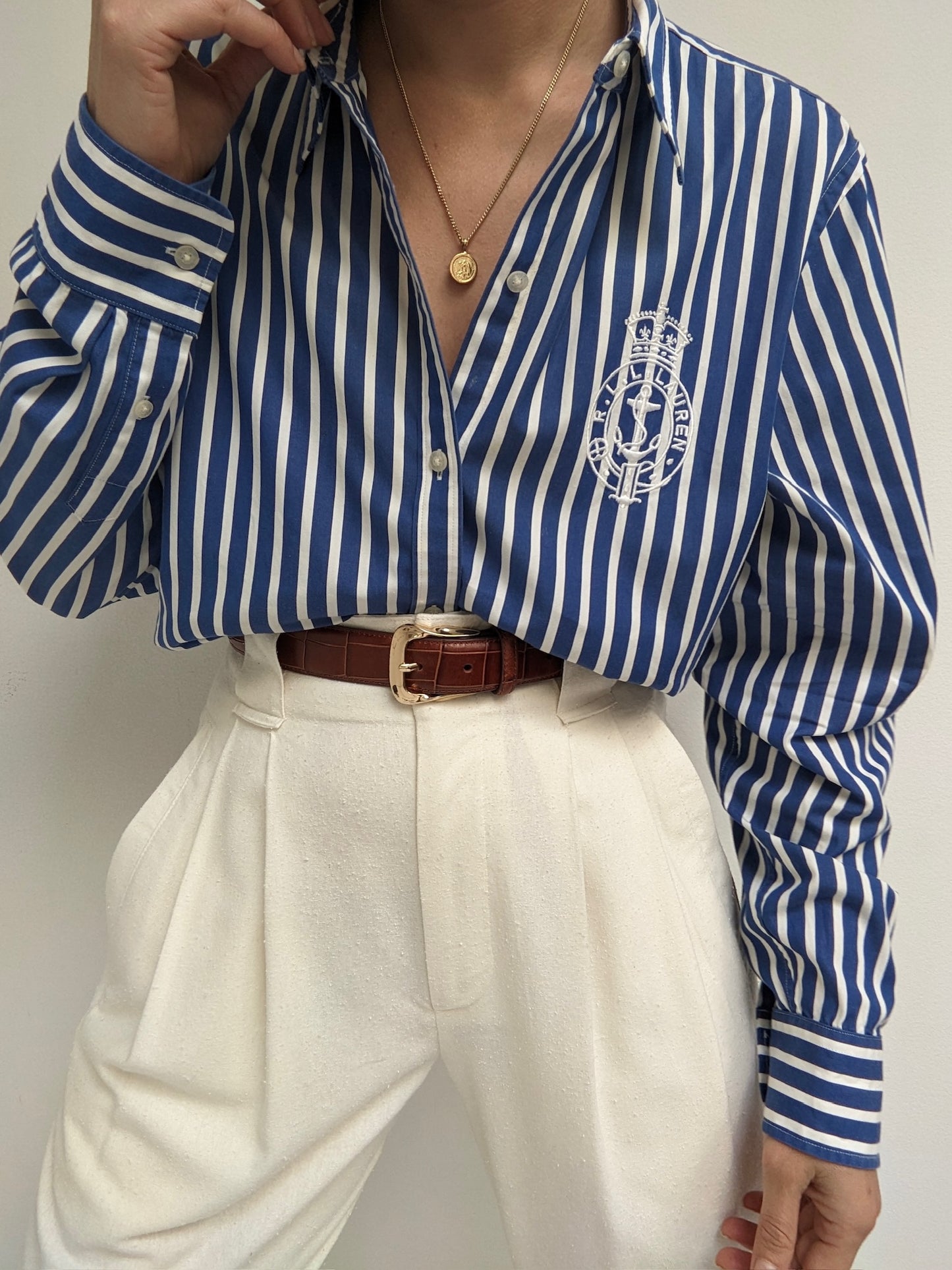 Ralph Lauren Ocean Striped Cotton Shirt