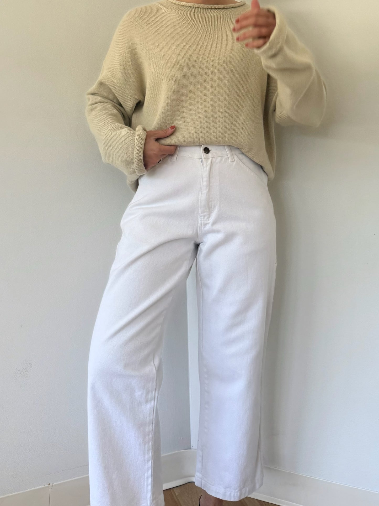 Vintage Eggshell Carpenter Denim