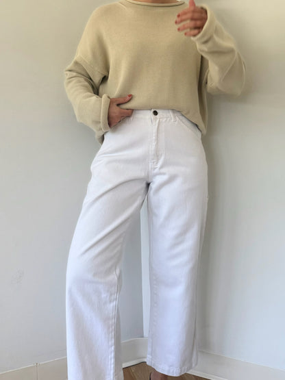 Vintage Eggshell Carpenter Denim