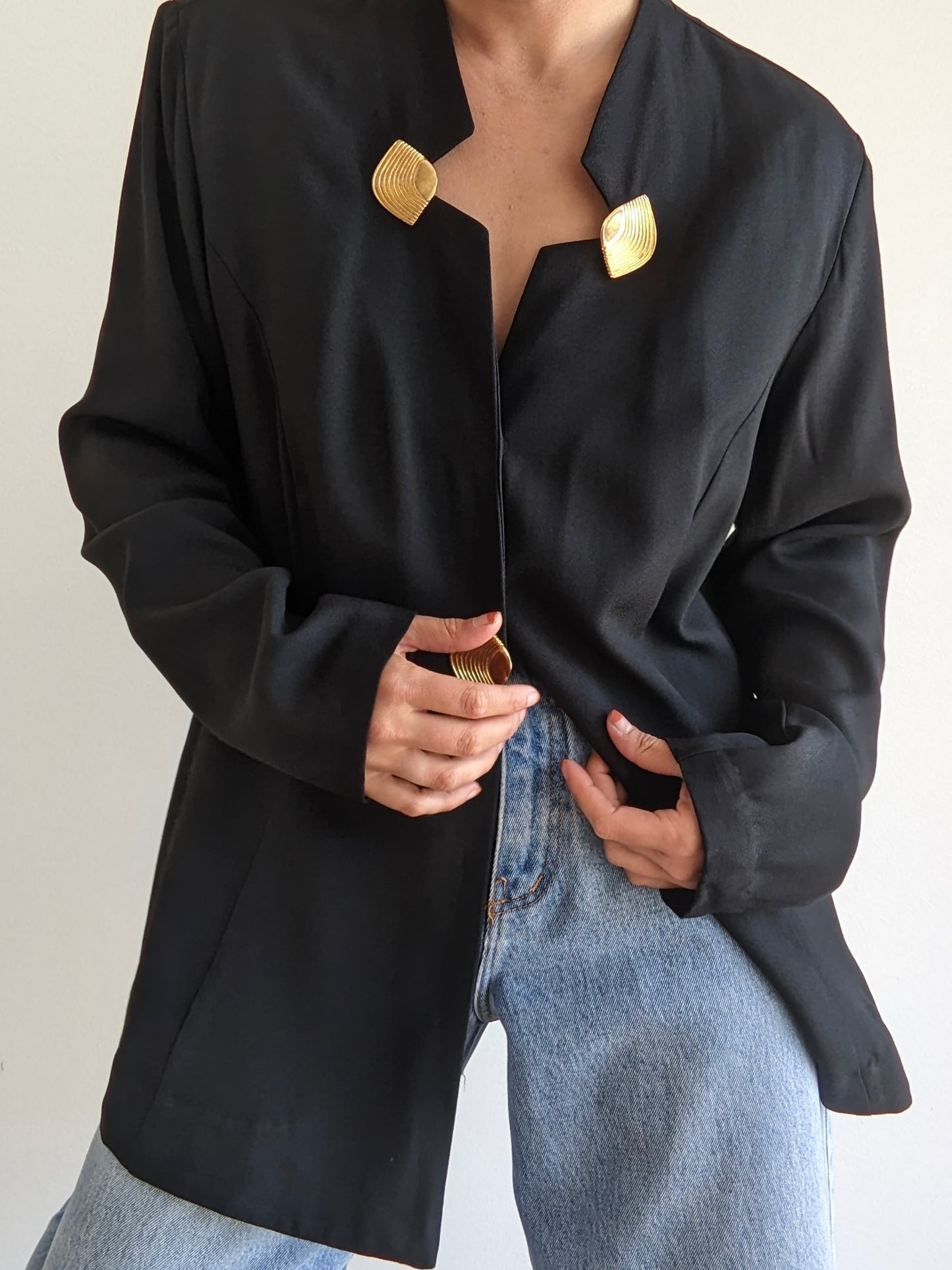 Statement Vintage Caviar Blazer