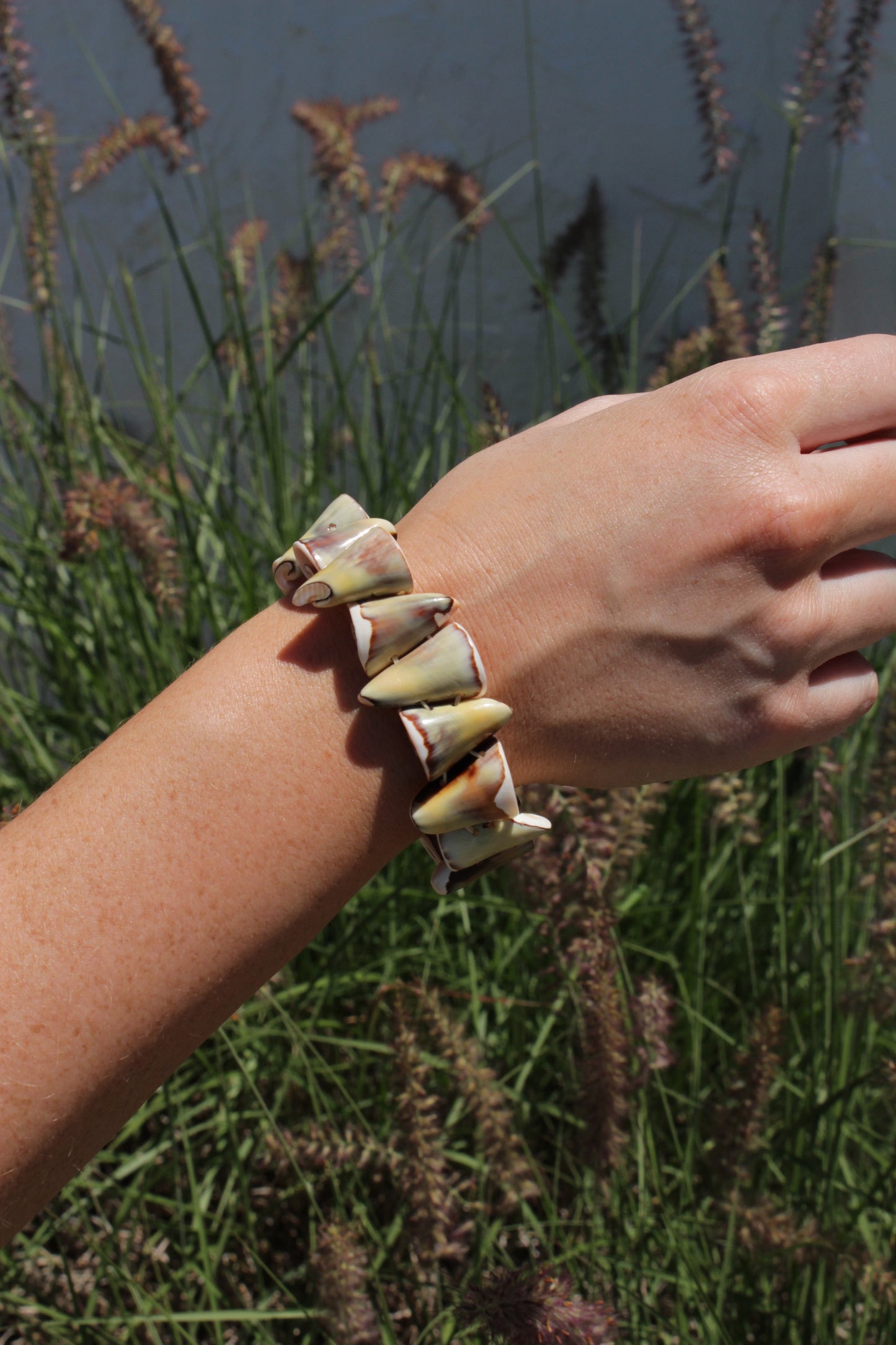 Fun Vintage Spiral Shell Bracelet