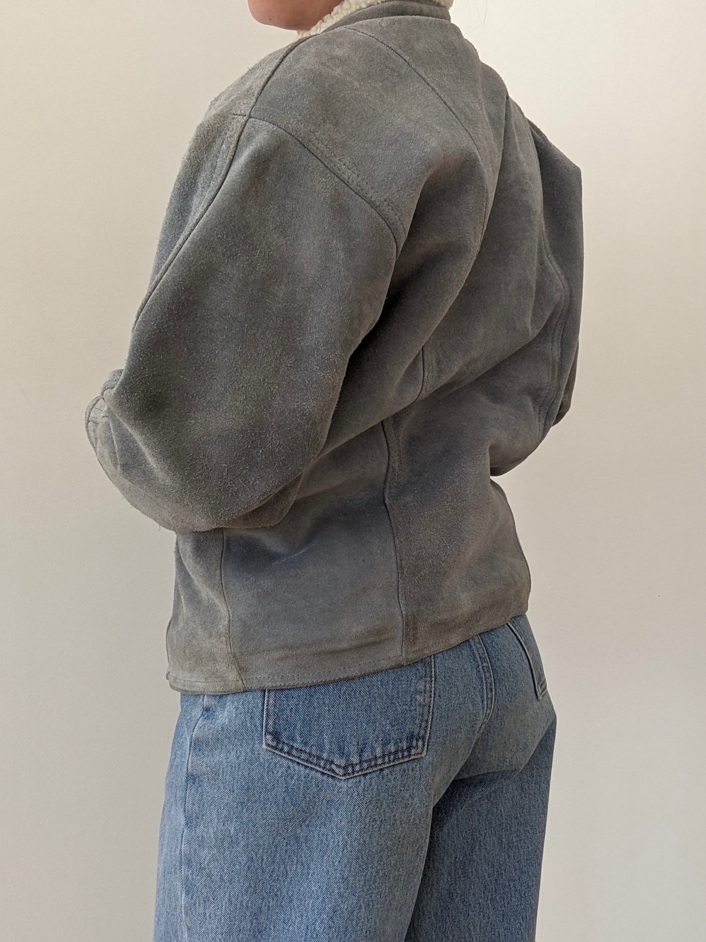 Vintage Wilsons Sky Suede & Sherpa Toggle Jacket