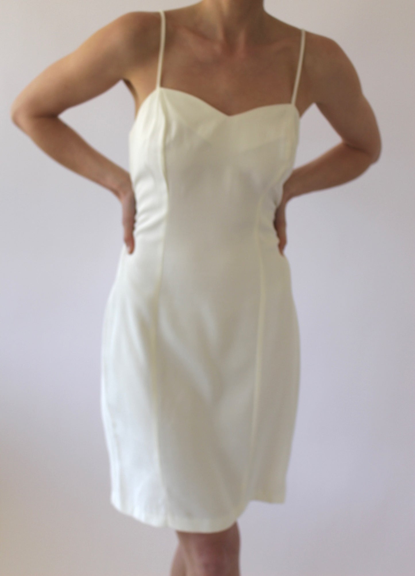 Vintage Vanilla Slip Dress & Lace Bolero Set