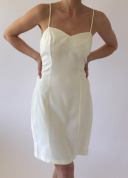 Vintage Vanilla Slip Dress & Lace Bolero Set