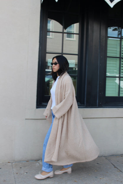 Haori Extra Long Alpaca Sweater Coat