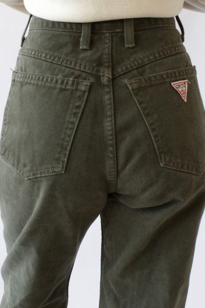 Vintage Guess Olive Green Denim