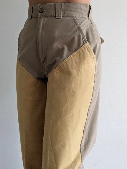 Vintage Canvas-Leg Cotton Pants