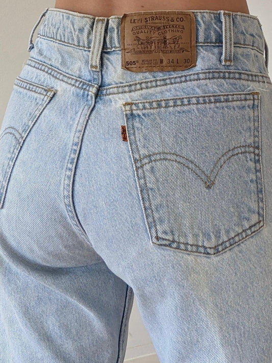 Vintage Levi's 505 Orange Tab Jeans