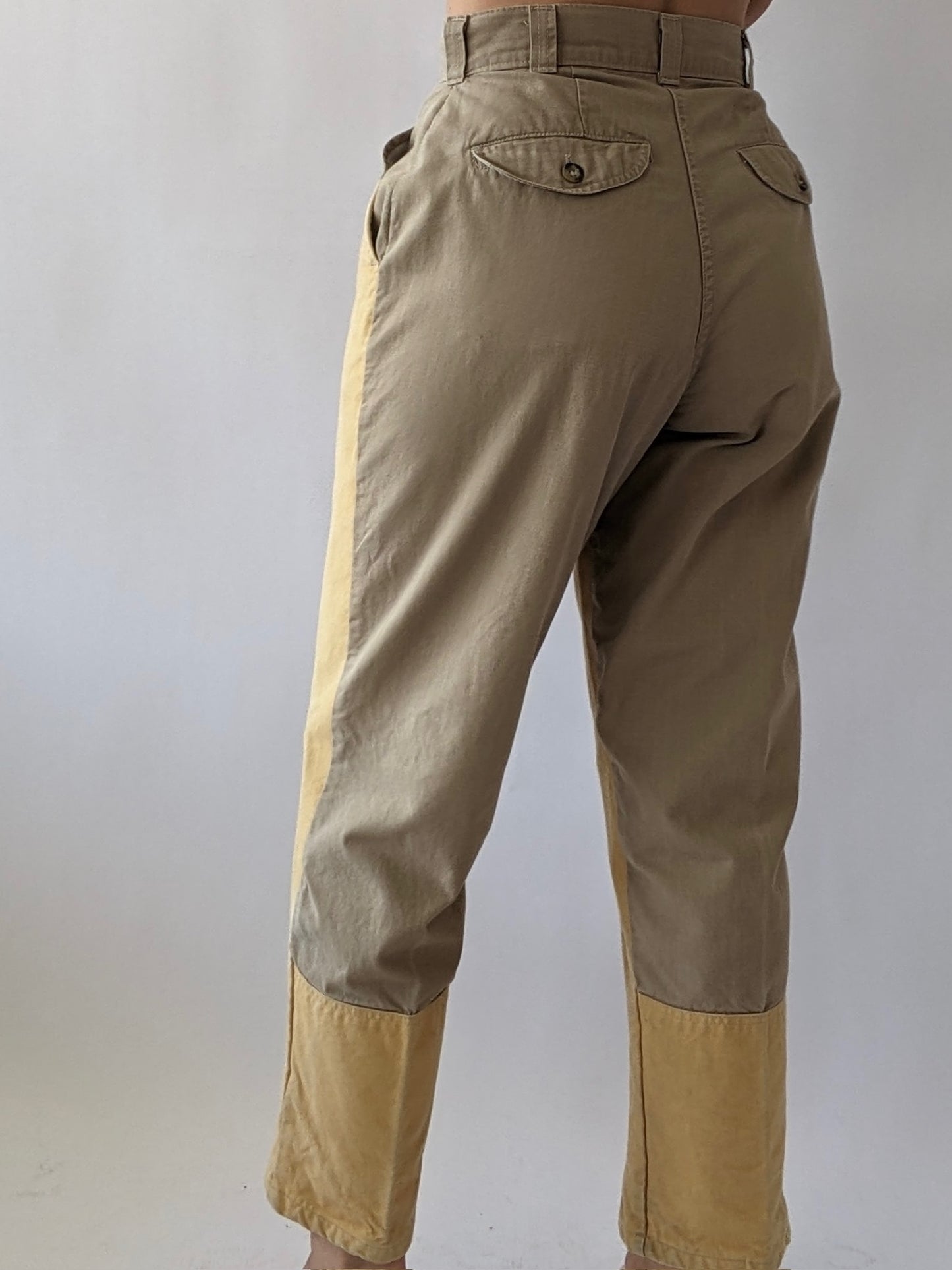 Vintage Canvas-Leg Cotton Pants