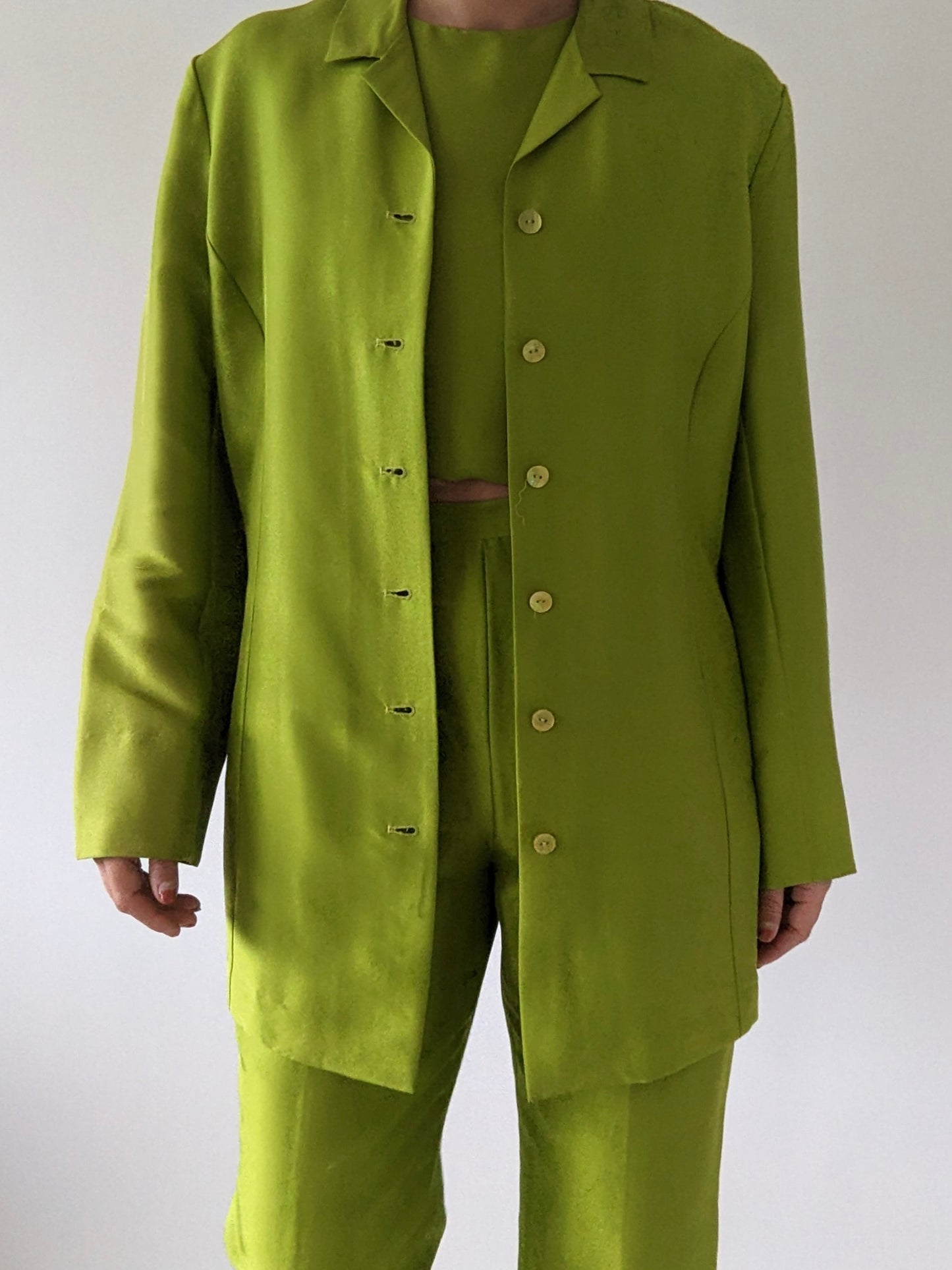 Striking Vintage Pandan Silk 3-Piece Set