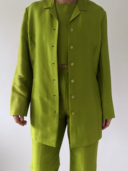 Striking Vintage Pandan Silk 3-Piece Set