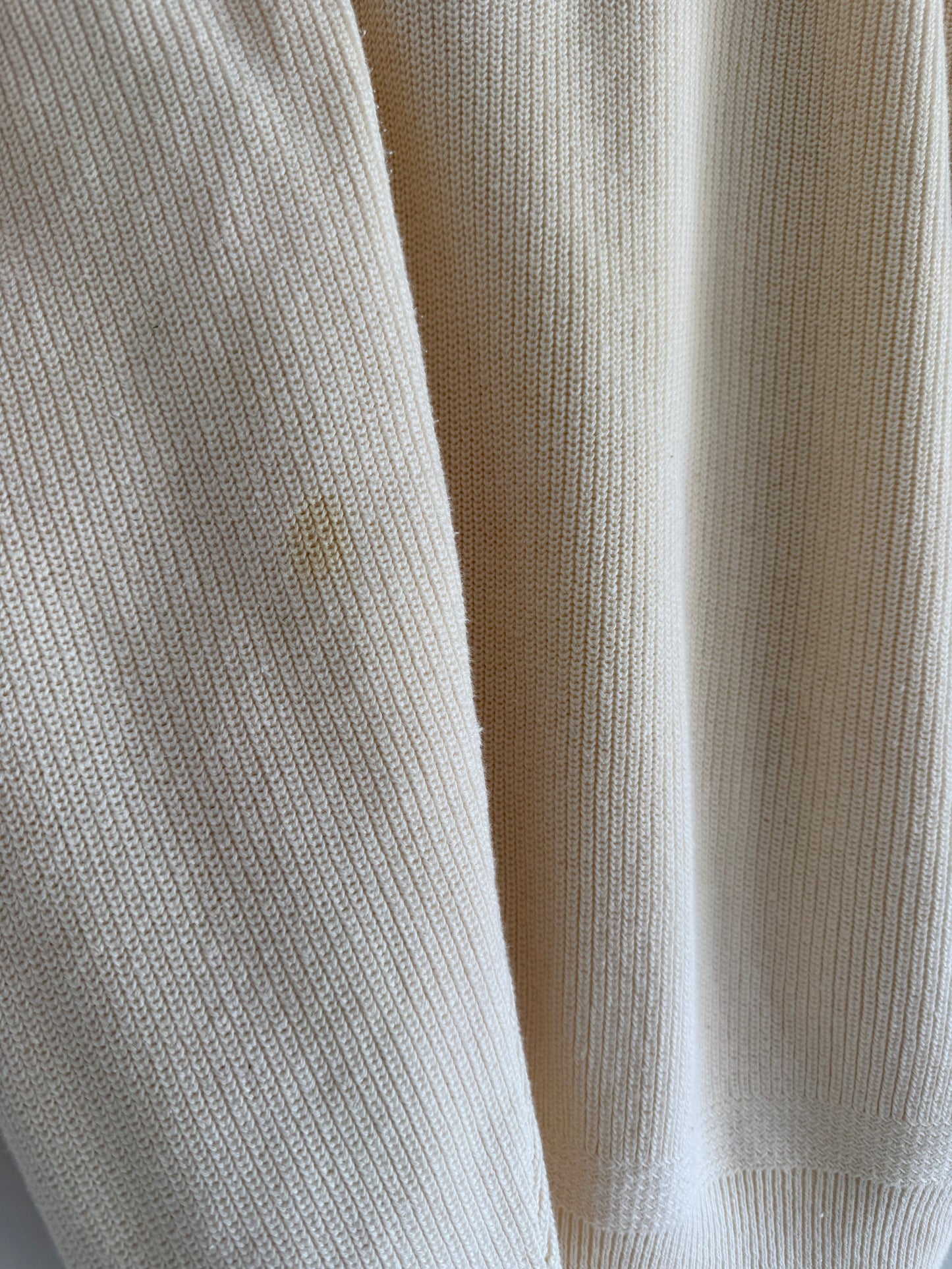 Classic Vintage Buttercream Cotton Henley