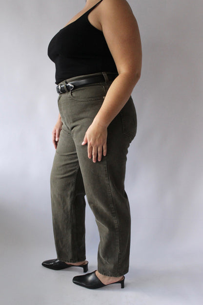 Vintage Levi's 550 Faded Olive Denim