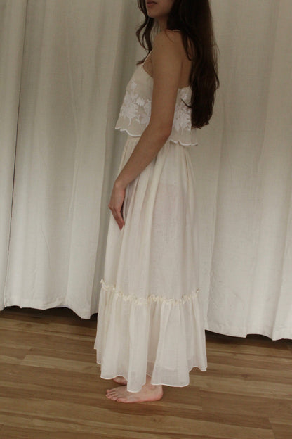 Dreamy Vintage Embroidered Summer Dress
