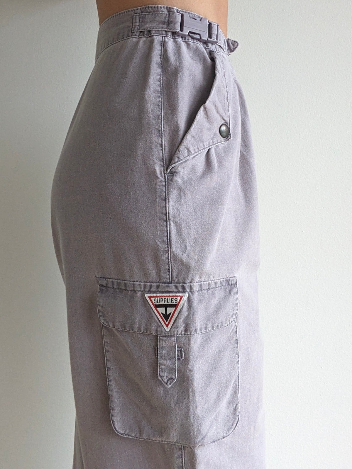 Favorite Vintage Stone Cotton Cargo Pants