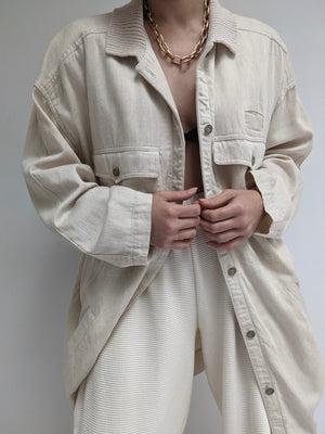 Favorite Vintage Pale Oat Linen Jacket