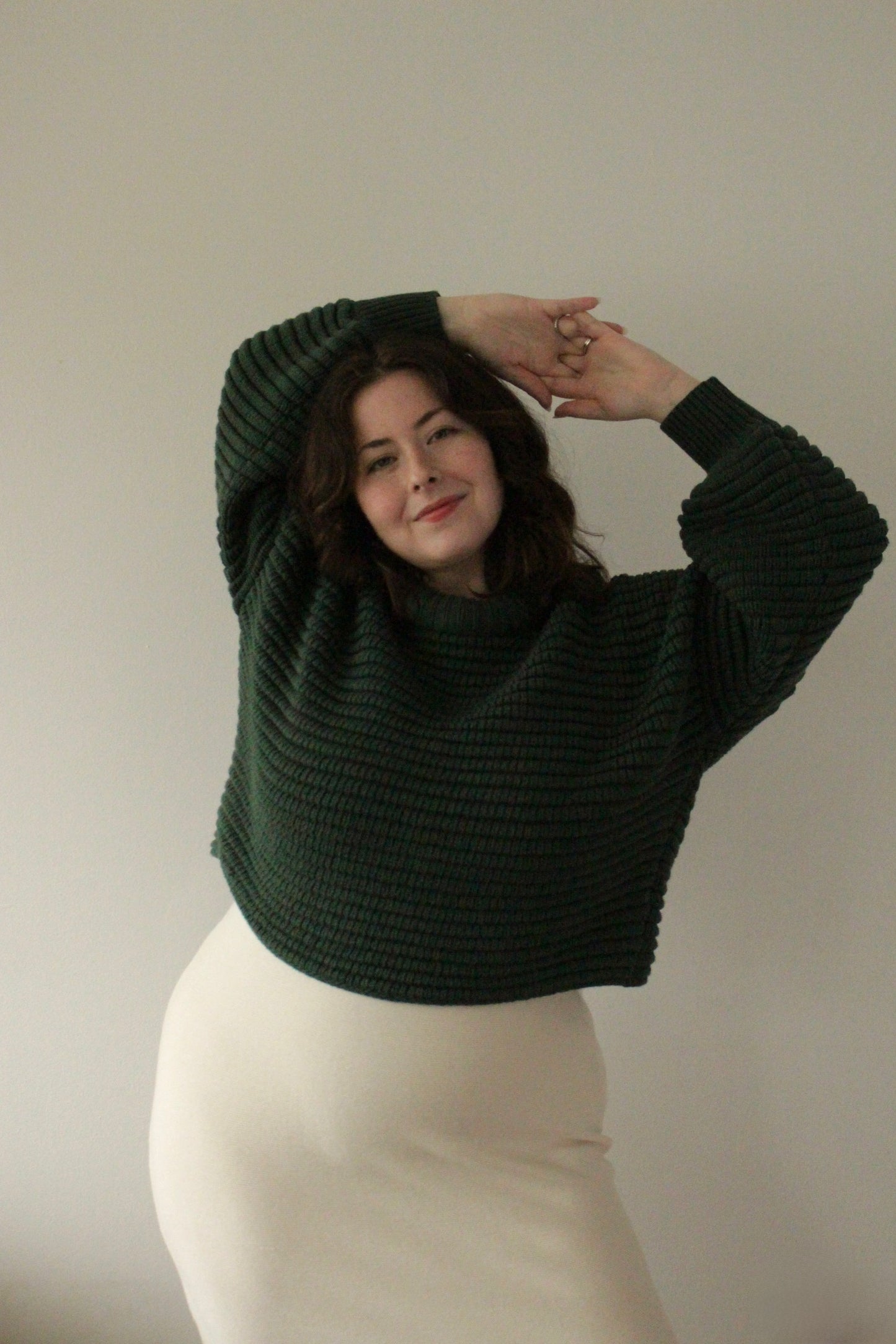 Romy Pima Cotton Balloon Sleeve Sweater