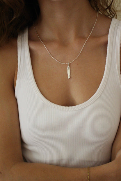 Sardine Pendant Necklace