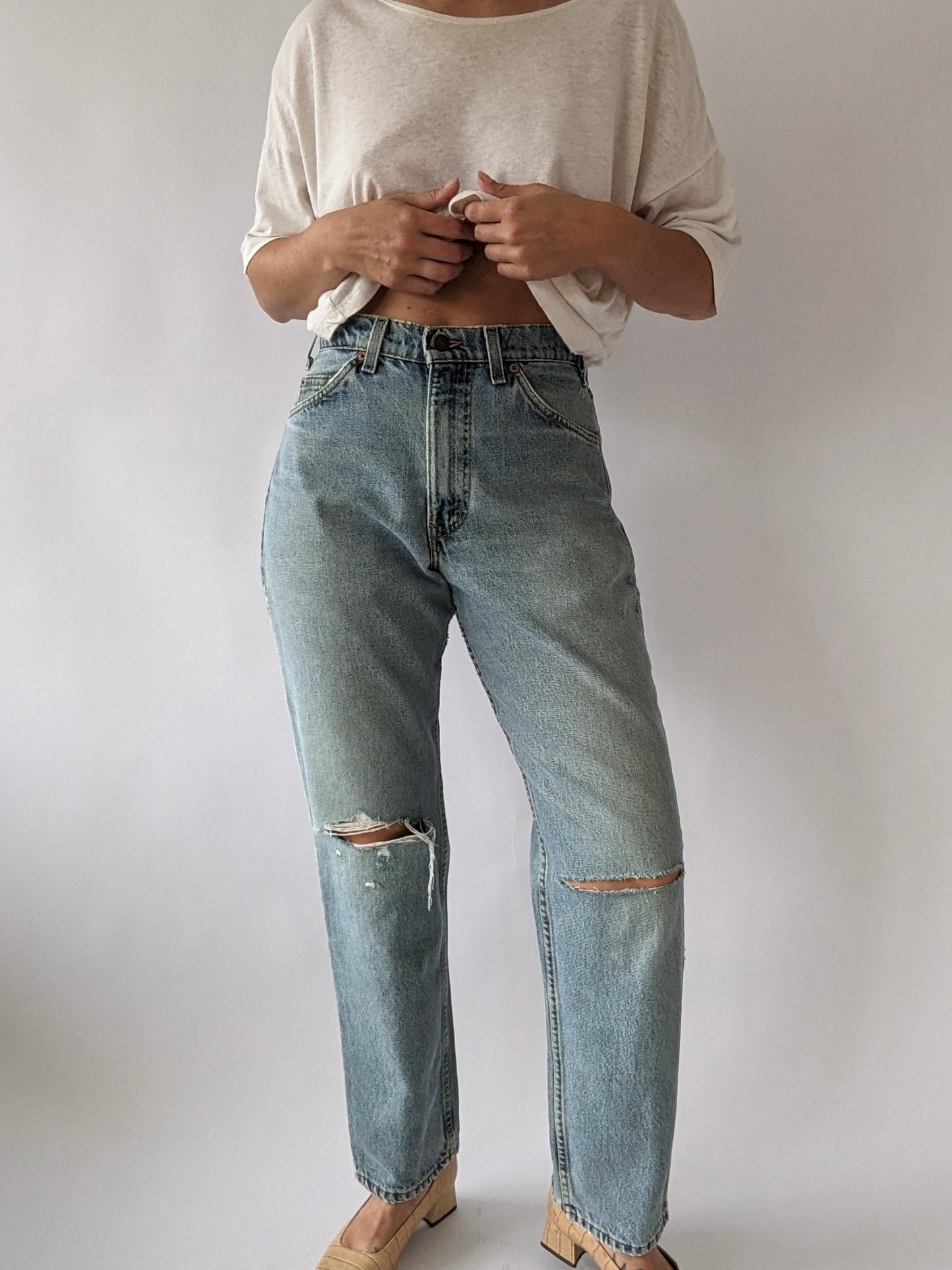 Vintage Levi's 550 Orange Tab Denim