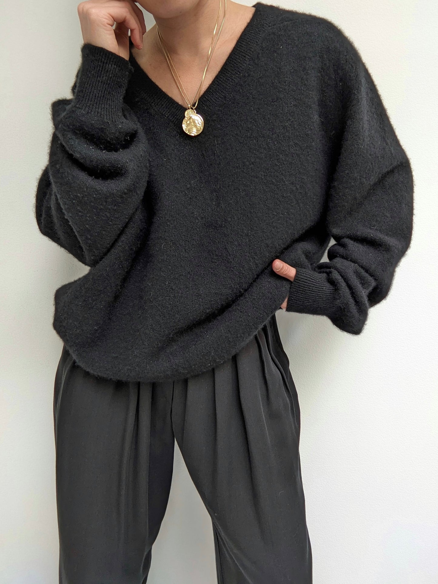 Vintage Caviar Cashmere Sweater