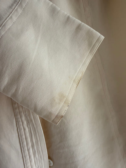 Vintage Cream Silk Blouse