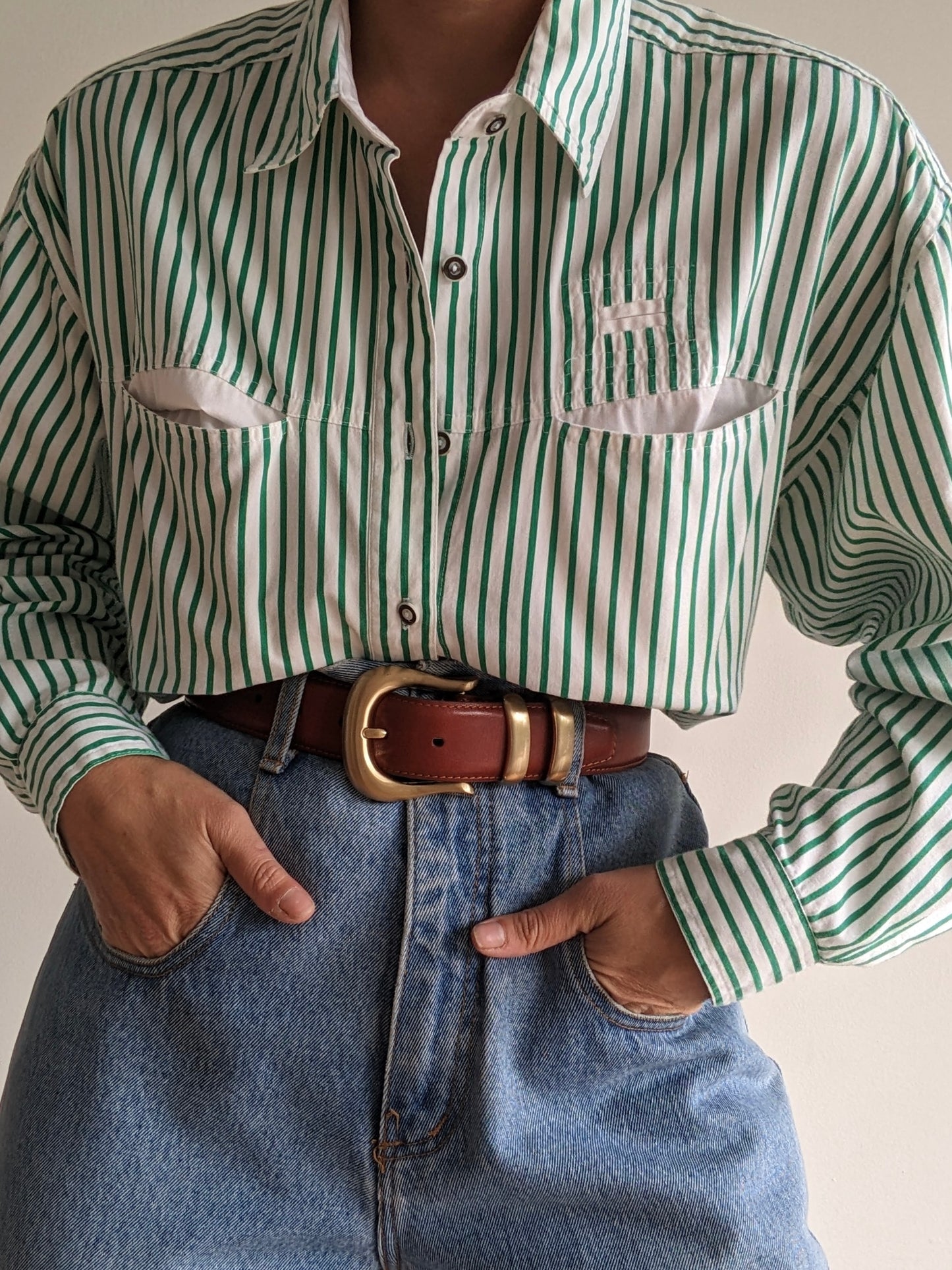 Vintage Jalapeño Striped Cotton Shirt