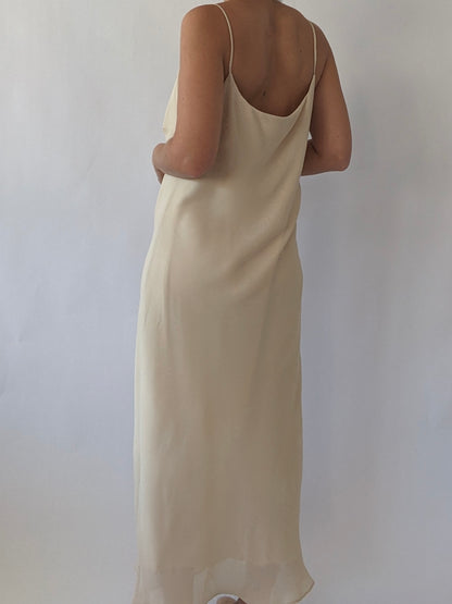 Vintage Sand Slip Dress