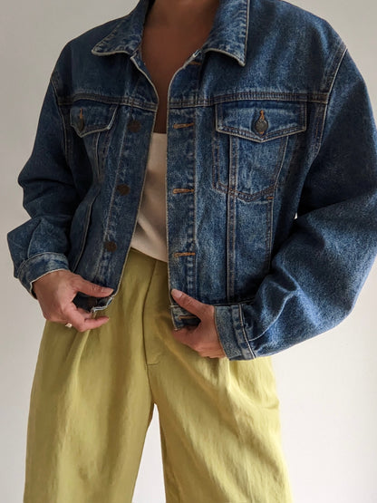 90s Gap Cropped Denim Jacket