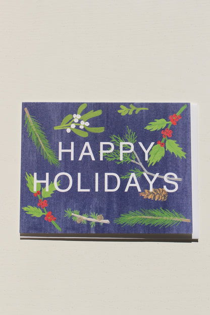 Happy Holiday Sprigs Card