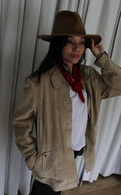 Vintage Biscuit Suede Jacket