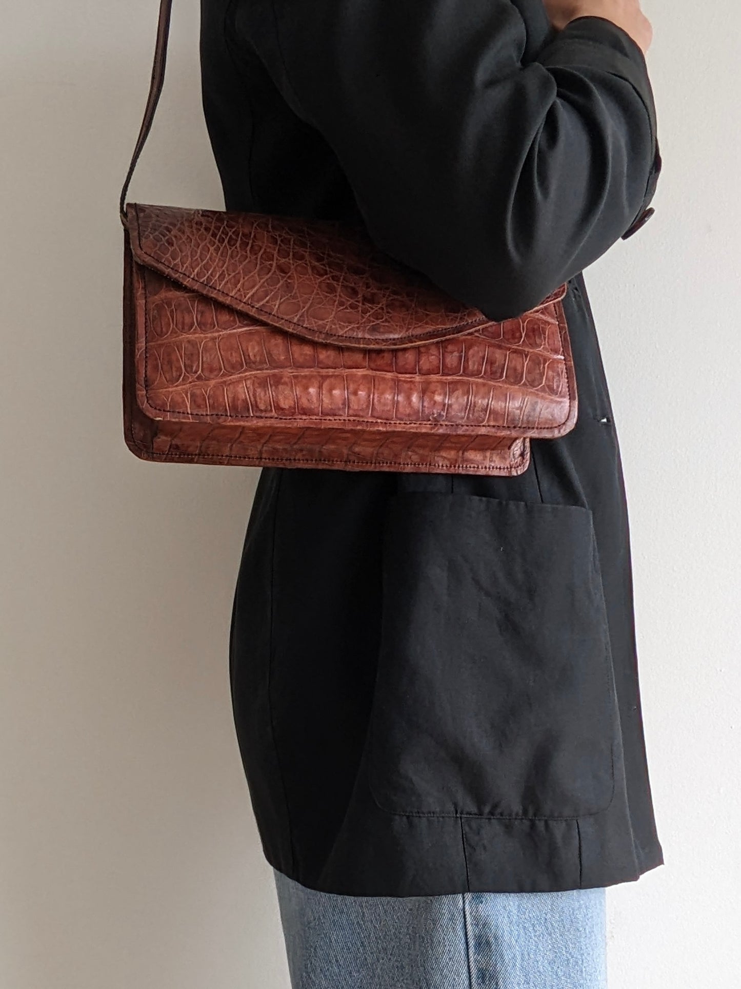 Vintage Crocodile Leather Purse