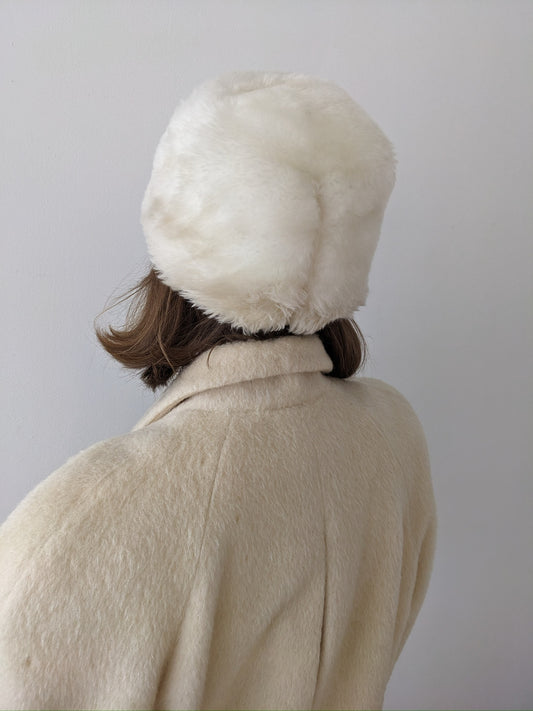 Vintage Snow Faux Fur Hat