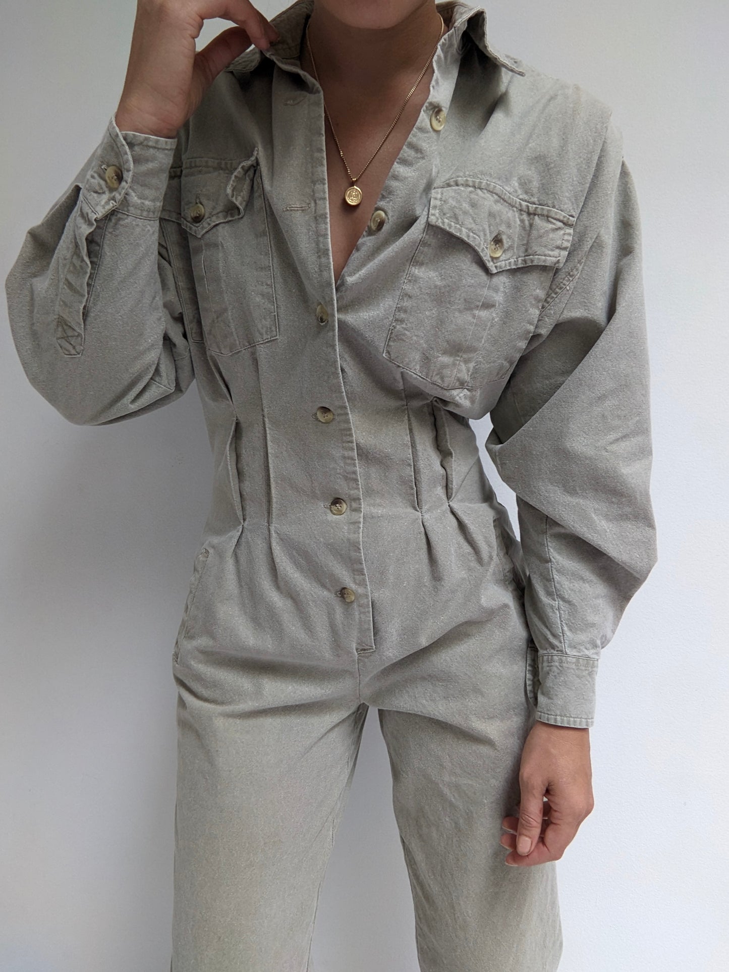 Vintage Banana Republic Faded Canvas Jumpsuit