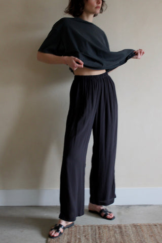 Na Nin Patricia Sandwashed Voile Pant / Available in Onyx