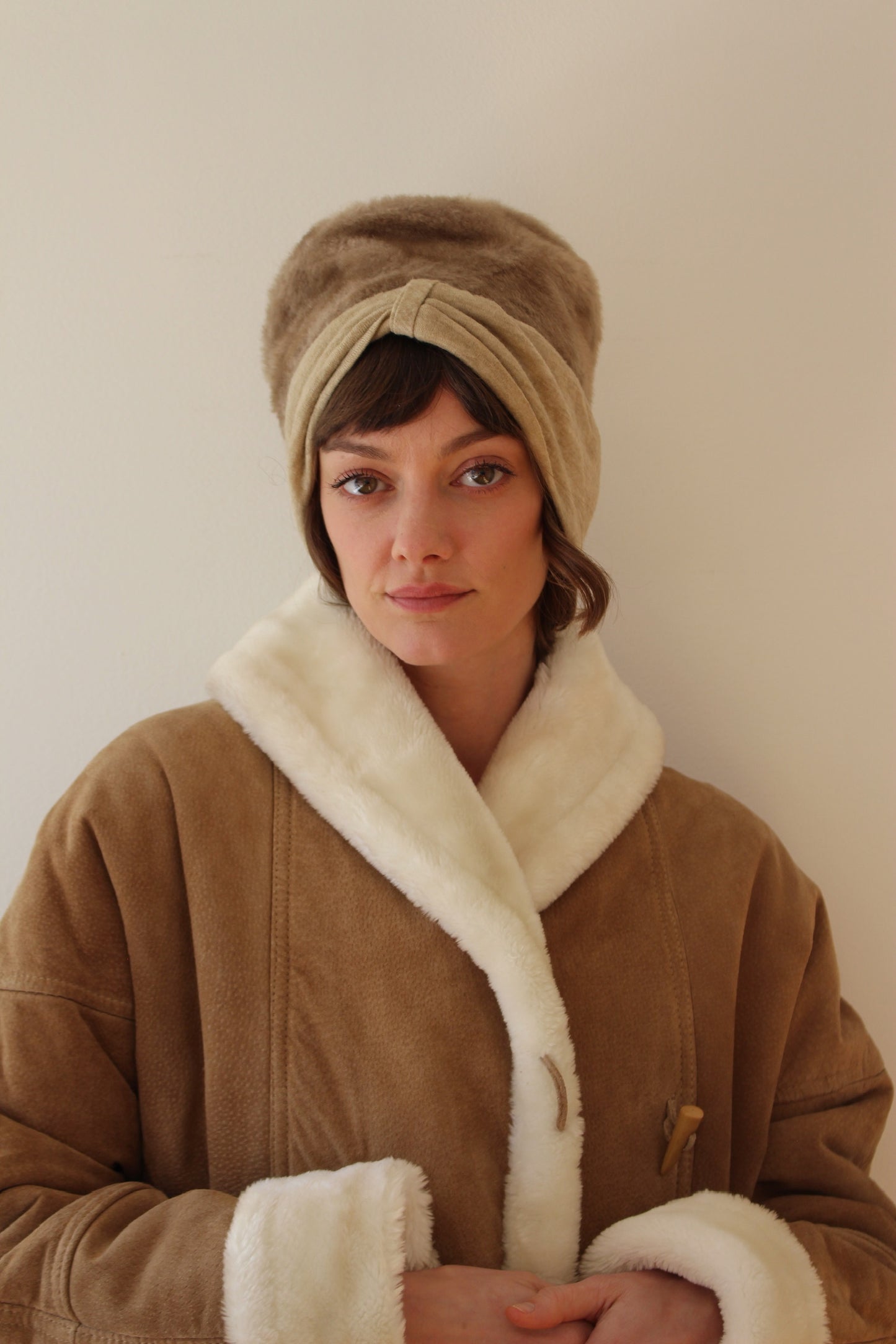 Sweet Vintage Cappuccino Faux Fur Hat