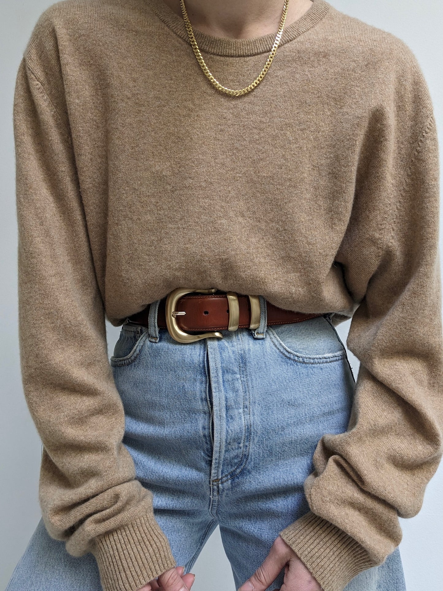 Pecan Cashmere Sweater