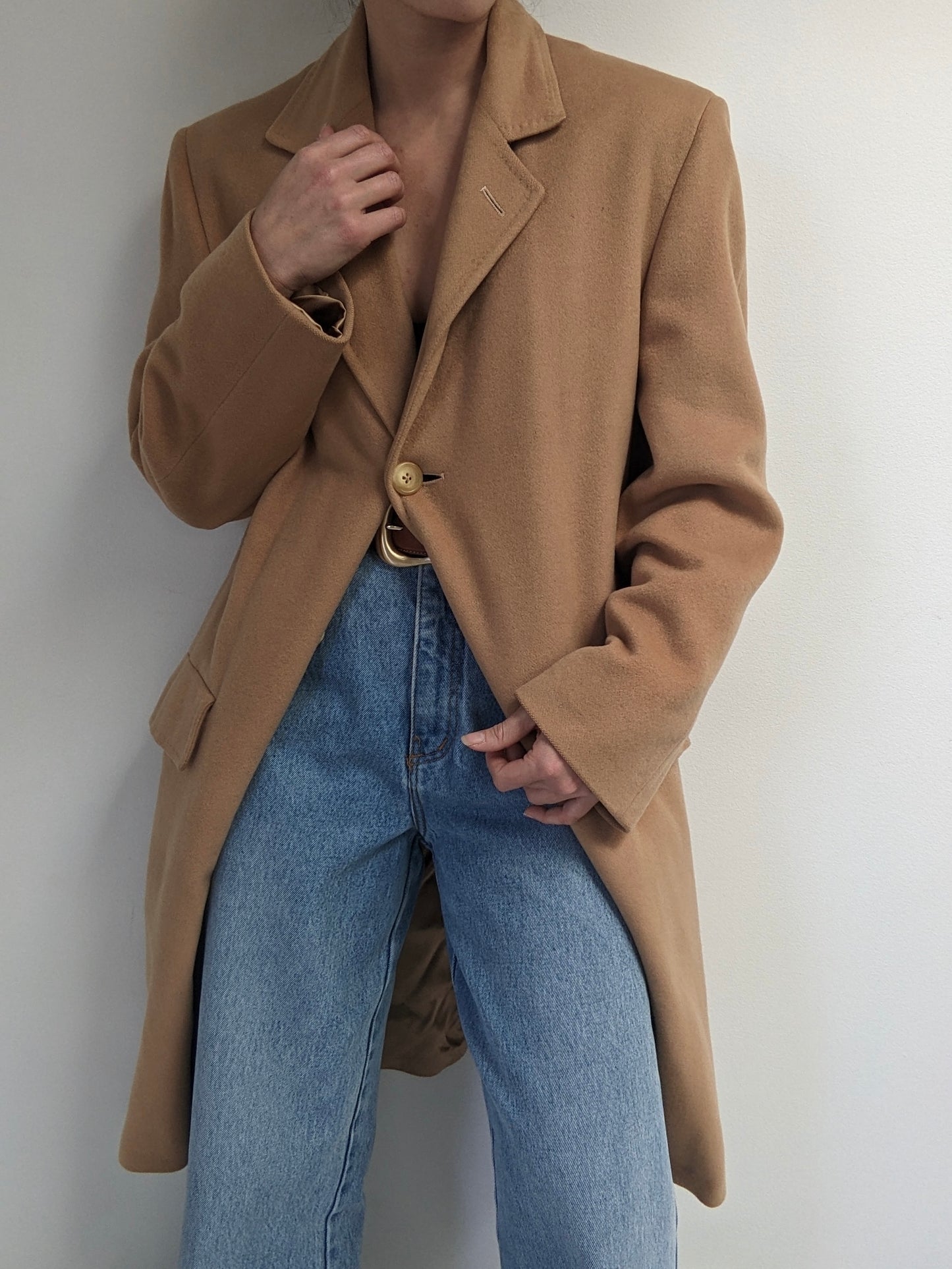 Vintage Butterscotch Cashmere Coat