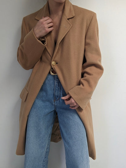 Vintage Butterscotch Cashmere Coat