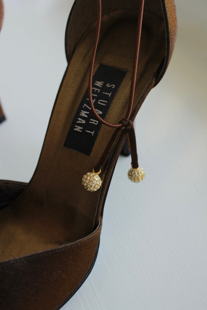 Stunning Vintage Stuart Weitzman Iridescent D'Orsay Pump