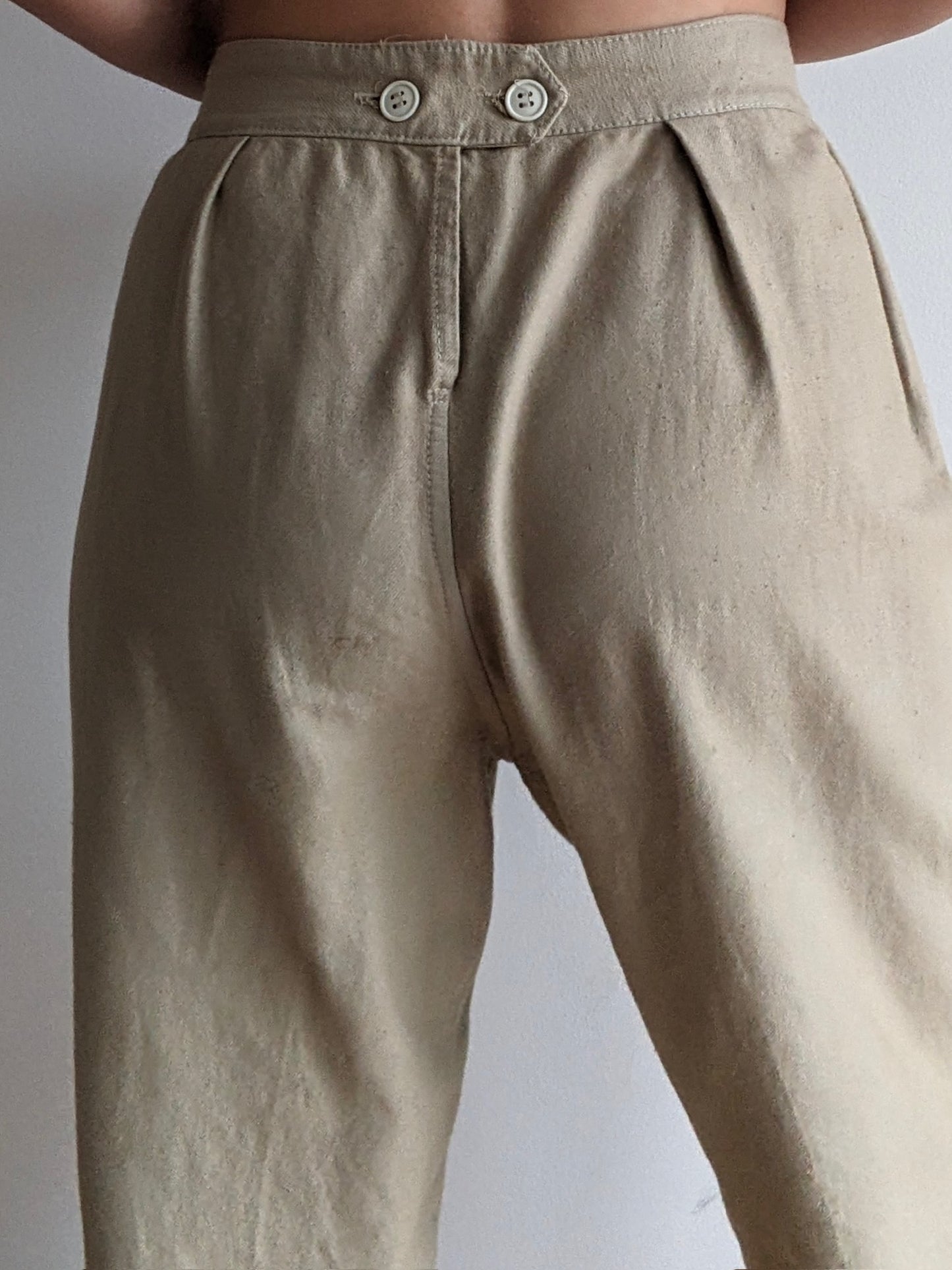 Incredible Vintage Khaki Twilled Trousers