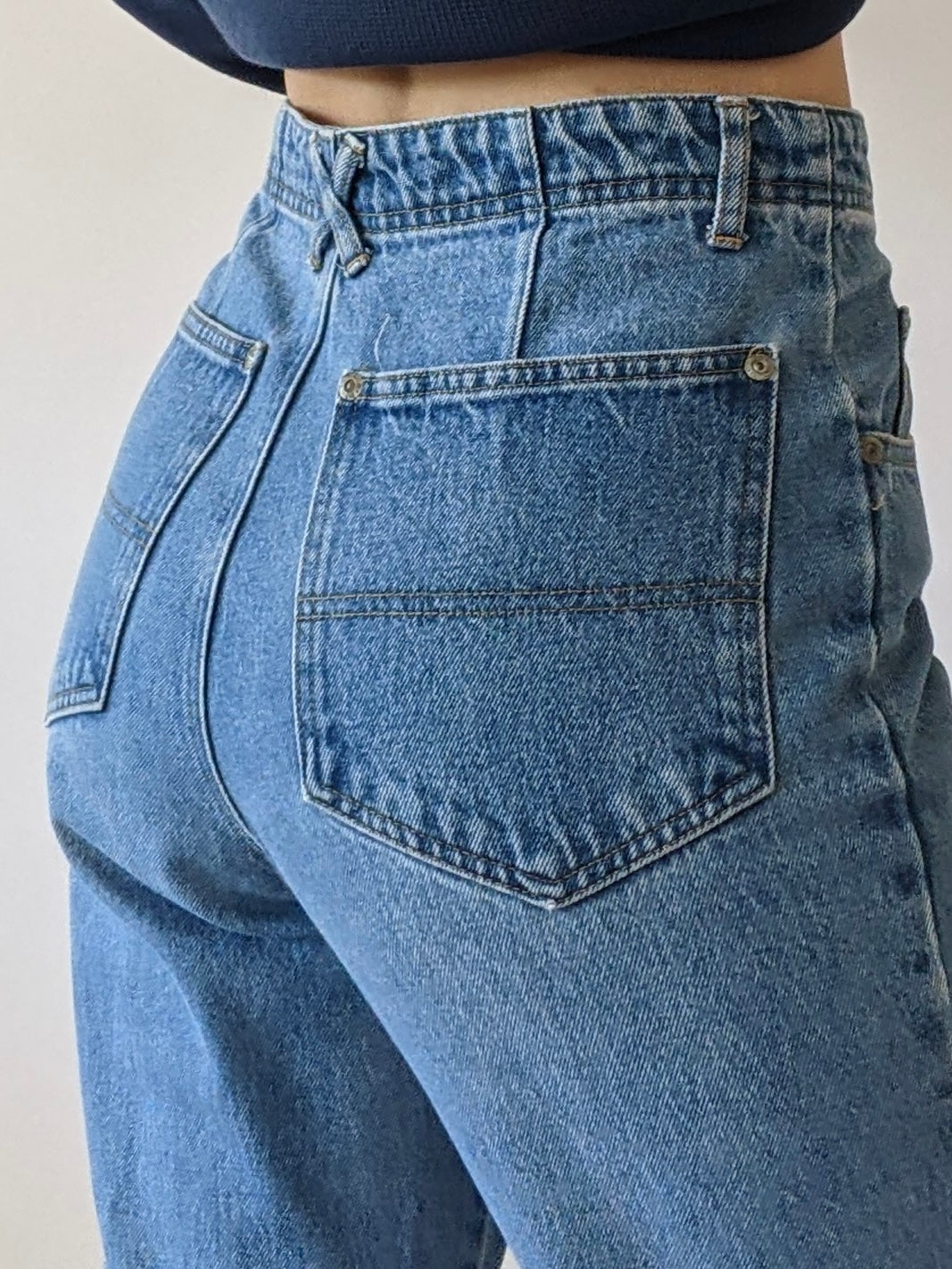 Vintage Faded Blue Denim
