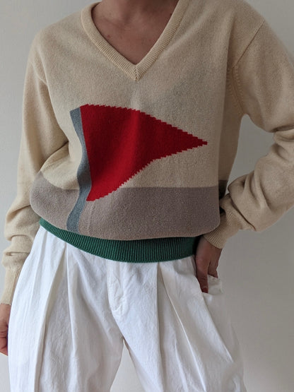 Rare Vintage Pringle Wool Golf Graphic Sweater