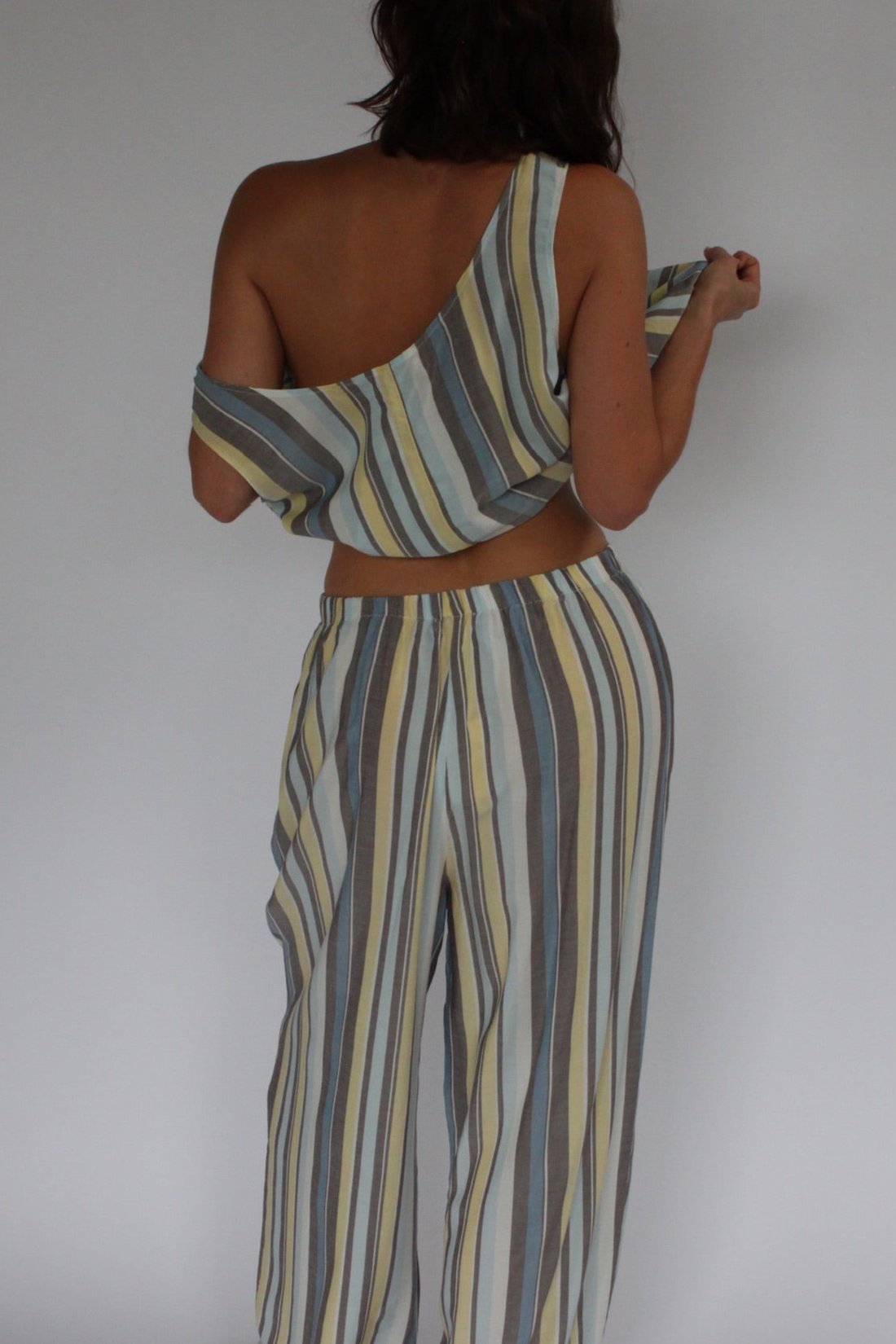 Patricia Striped Rayon Pant