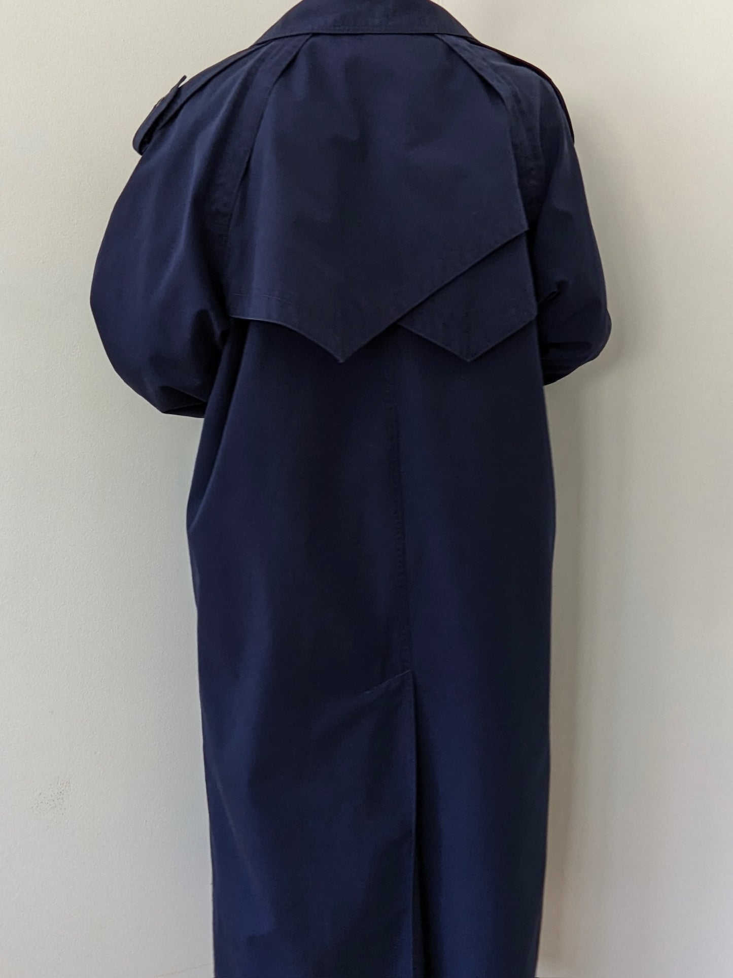 Vintage Navy Cotton Trench Coat