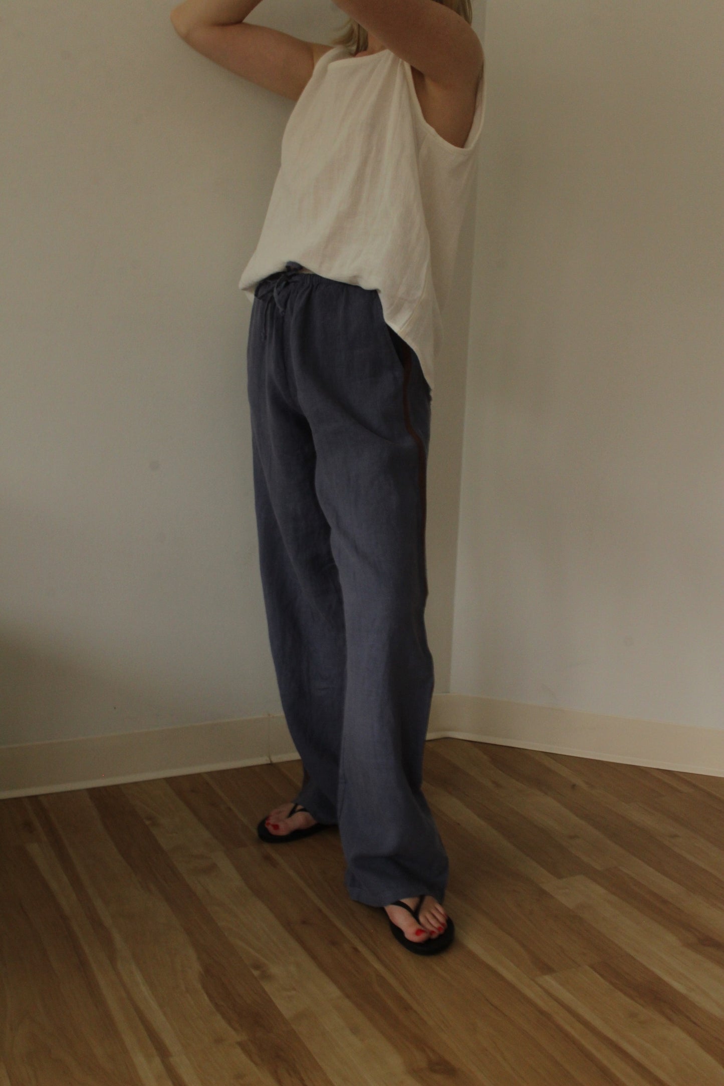 Linen Track Pants