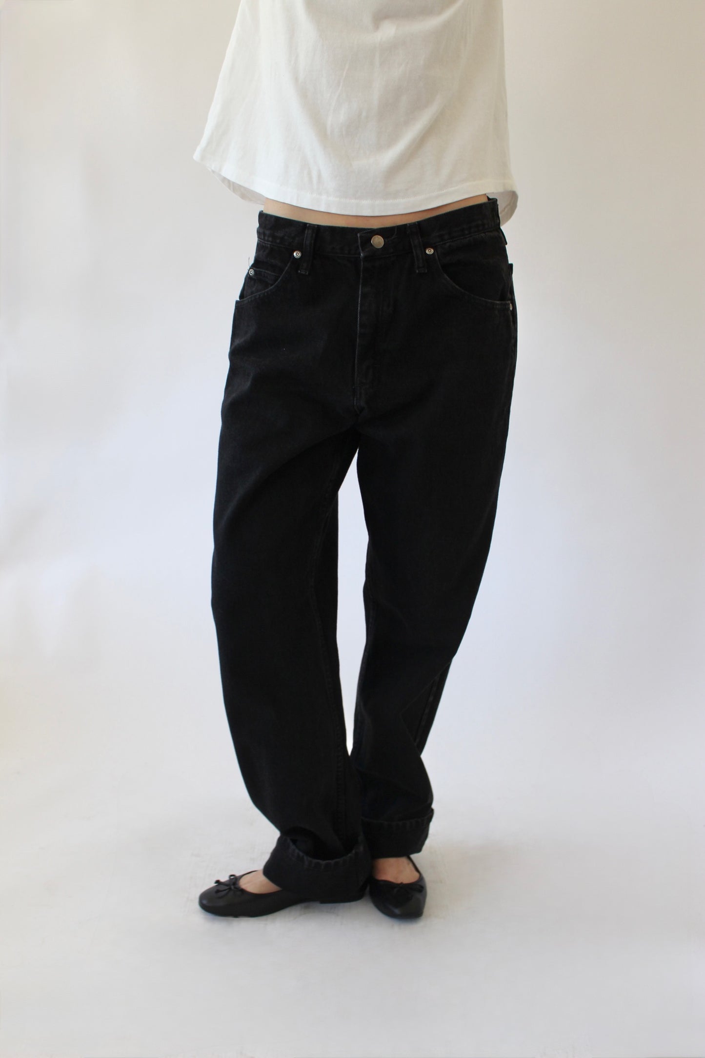 Vintage Faded Black Wrangler Denim