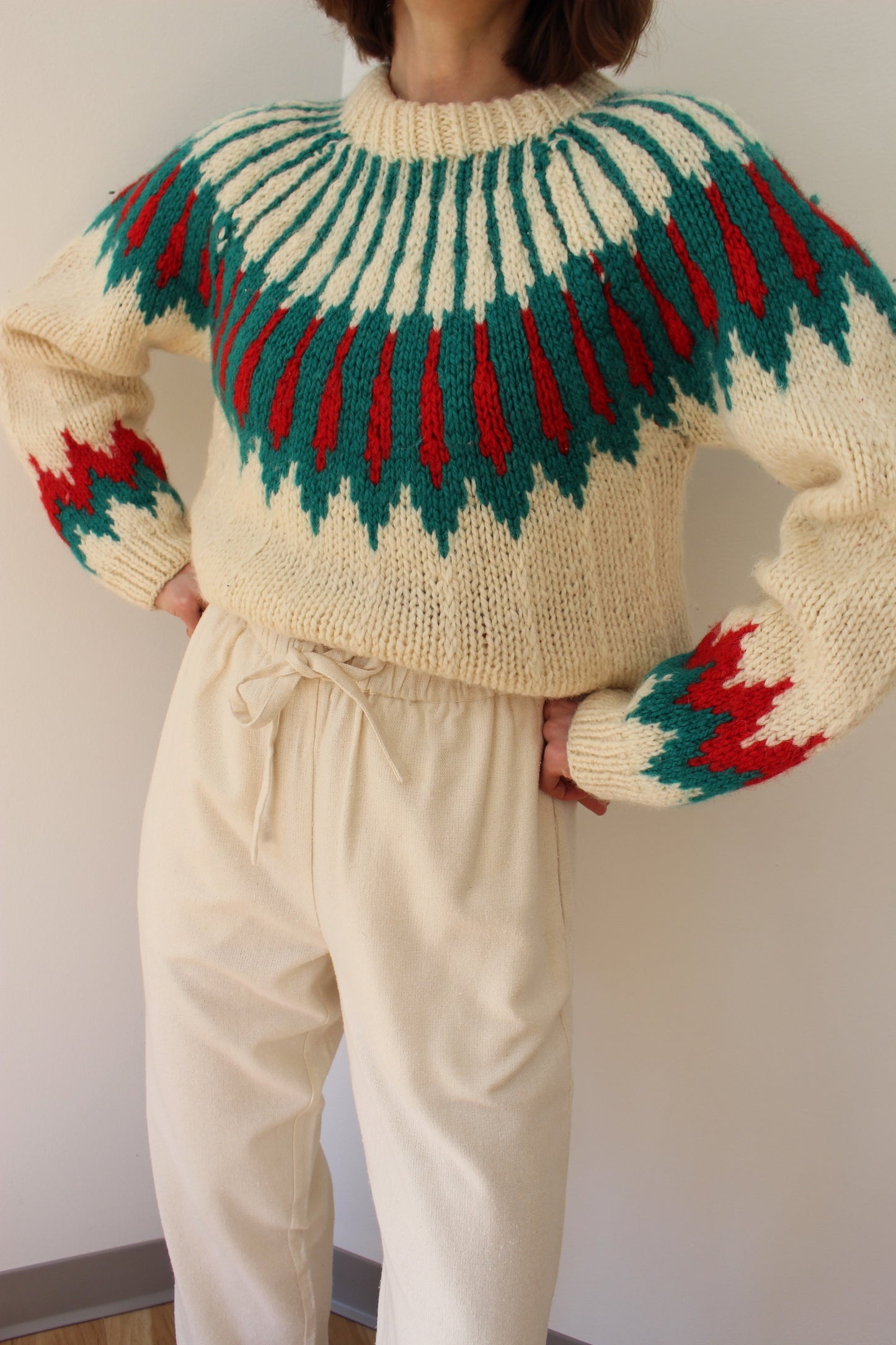 Incredible Vintage Fair Isle Wool Sweater