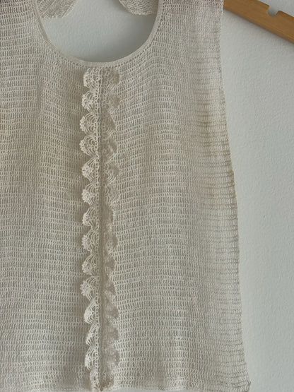 Antique Hand-Crocheted Bib Collar